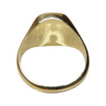14 karaat gouden lagensteen cachet ring