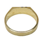 14 karaat gouden onyx zegelring