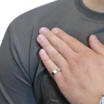 14 karaat gouden onyx zegelring