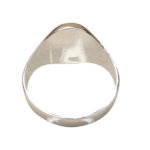 14 karaat wit gouden cachet ring