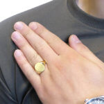 Christian 14 karaat gouden cachet ring