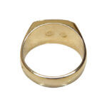 Christian bicolor gouden cachet ring met diamant