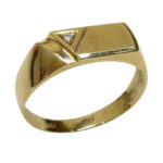 Christian diamanten cachet ring