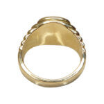 Christian geel gouden diamanten cachet ring