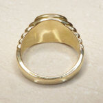 Christian geel gouden diamanten cachet ring