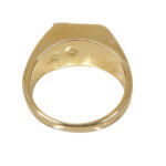 Christian gouden cachet ring met diamant