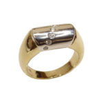 Christian gouden diamanten cachet ring