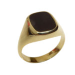 Christian gouden onyx ring