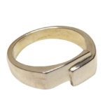 Christian wit gouden cachet ring