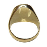 Geel gouden lagensteen cachet ring