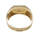 Geel gouden onyx zegelring