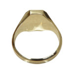 Gouden cachet ring met heliotroop