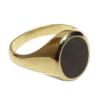 Gouden heliotroop cachet ring