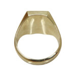 Gouden heren zegel ring met onyx