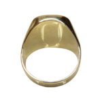 Gouden lagensteen cachet ring
