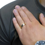 Gouden onyx zegelring