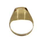 Gouden zegel ring met onyx