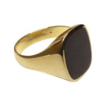 Gouden zegelring met onyx