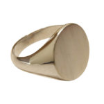 Wit gouden cachet ring