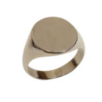 Wit gouden cachet ring