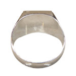 Wit gouden onyx cachet ring