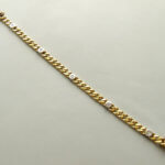 14 karaat bicolor gouden armband met diamant