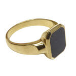 Christian cachet ring met lagensteen