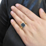 Christian cachet ring met lagensteen