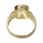 Christian goud cachet ring met lagensteen