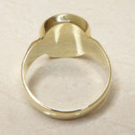 Gouden 14 karaat lagensteen cachet ring