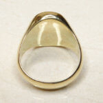 Gouden Christian lagensteen cachet ring
