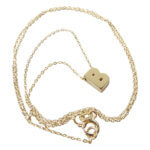 Gouden ketting met B hanger
