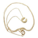 Gouden ketting met C hanger