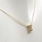 Gouden ketting met E zirkonia hanger