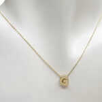 Gouden ketting met G hanger