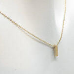 Gouden ketting met I hanger