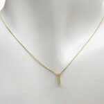 Gouden ketting met I hanger