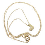 Gouden ketting met J hanger