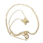 Gouden ketting met M hanger