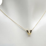 Gouden ketting met V hanger