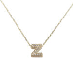 Gouden ketting met Z zirkonia hanger