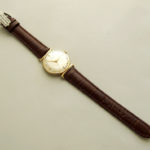 14 karaat gouden Certina horloge met leren band