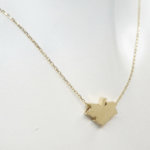 14 karaat herfst blad hanger