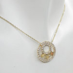 Gouden zirkonia sterren hanger