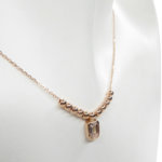 Rose gouden zirkonia hanger