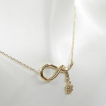 Geel gouden fantasie zirkonia hanger