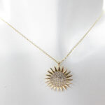 Gouden zirkonia zonnehanger