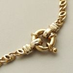 14 karaat Christian gouden schakelarmband