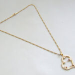 18 karaat gouden zirkonia hanger