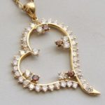 18 karaat gouden zirkonia hanger